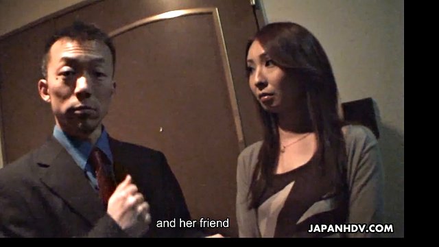 Two cute Japanese sluts please a lucky guy