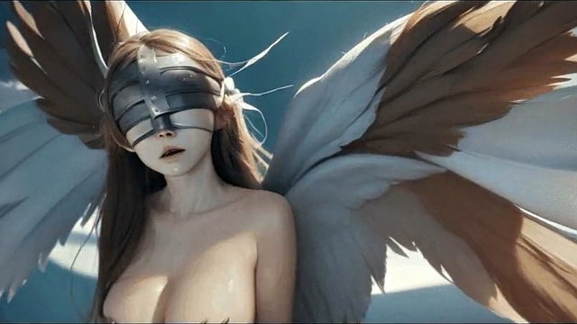 AI가 생성한 엔젤우몬(디지몬)