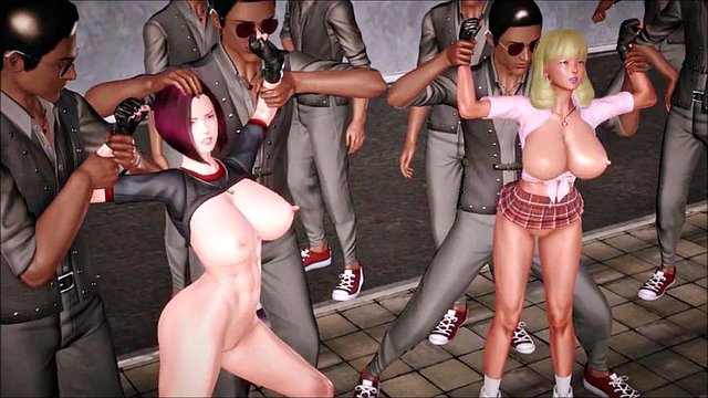 3D girls fight and lose: Big Tits, Bondage & Groupsex Porn