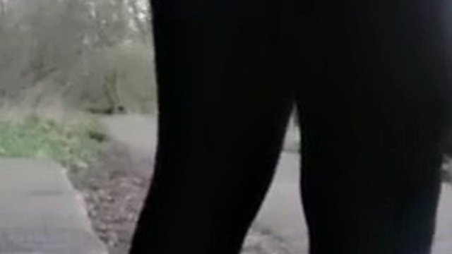 The best public anal with a big dildo and a big juicy ass in a park