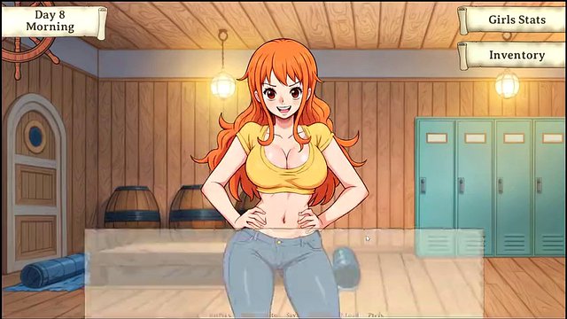 Lusty Buccaneers Parody Hentai Game Ep.2 Nami is stripping for the right amount of gold !