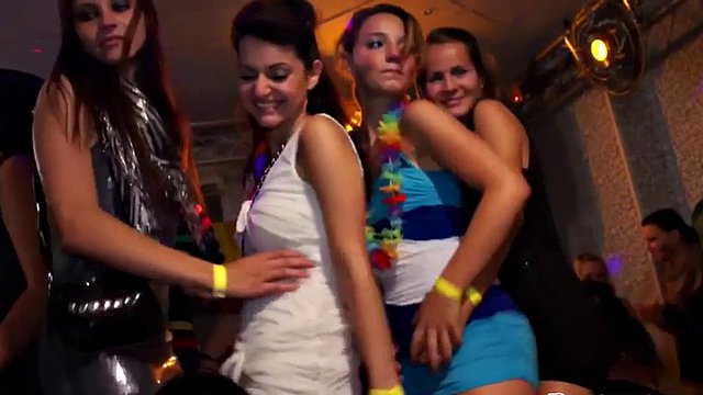 Party in the club turns into a wild orgy