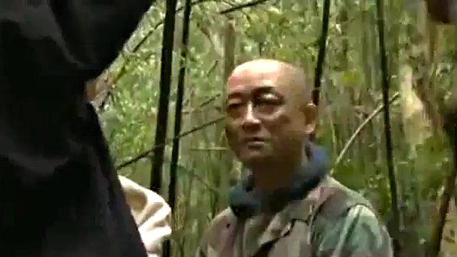 Japanese soldier in trouble