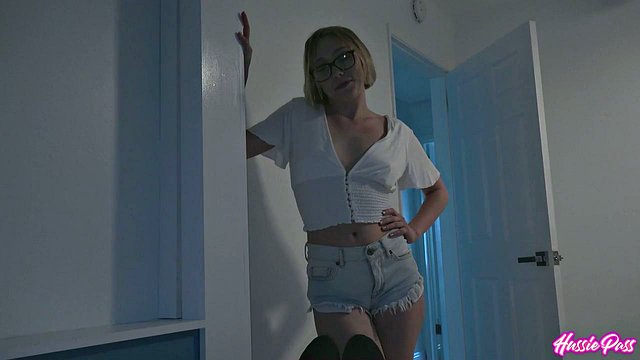 Brian Omally Creampies Athena May's Shaved Pussy in POV