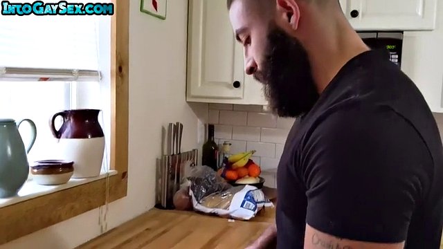 Hairy MTF pussyboy pussylicked and ass fucked by a bear