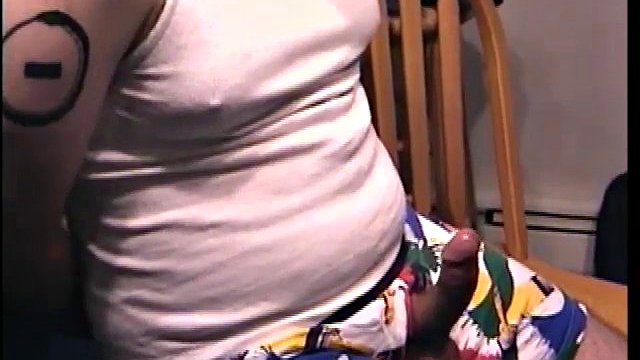 Blindfolded dude receives a blowjob from a mature twink