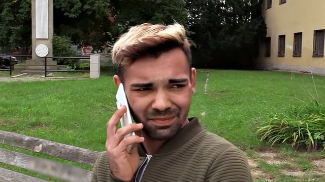 Seduced European gay fucked outdoors in the forest in the anal hole