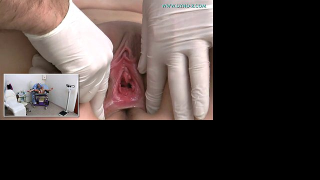 Teen patient has a gynecological exam