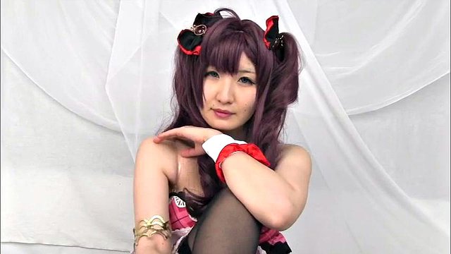 kurumi shiki sangle sur cosplay ft. Milklimxxx: porno asiatique, masturbation et japonais