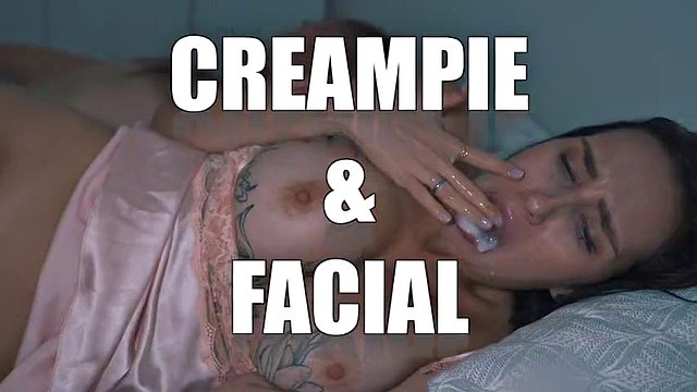 Why Blindfolded Stepmom in Mask Lets Stepson Fuck Her in Share Bed, While Husband in the Shower?