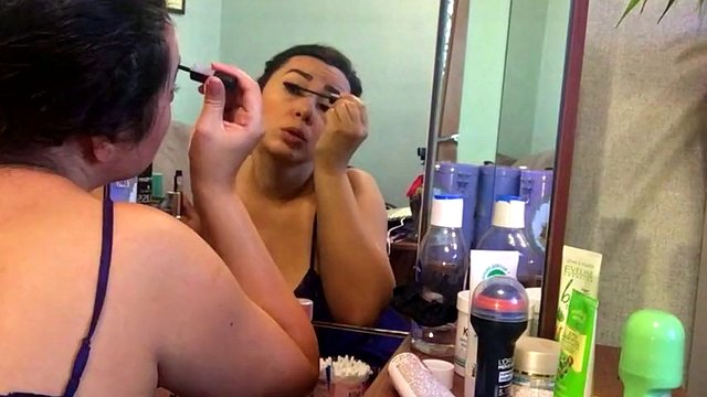 Chubby milf gets ready for her lover's visit!