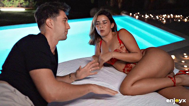 Jimmy Bud Pounds Latina Agatha Vega with Massive Cock After Candle Romance