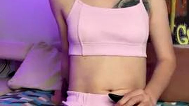 trans ride dildo and no hand cum a lot