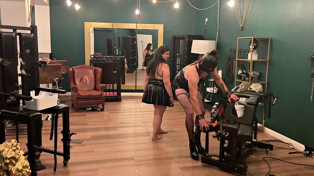 Femdom Latex Foot Humiliation for TV Slave Anal Pt 2-4