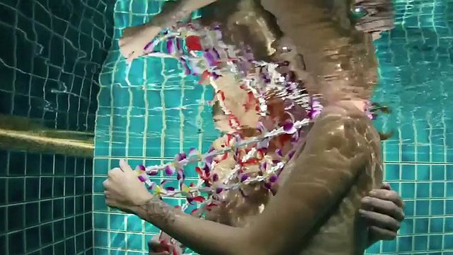 Underwater Pool Threesome