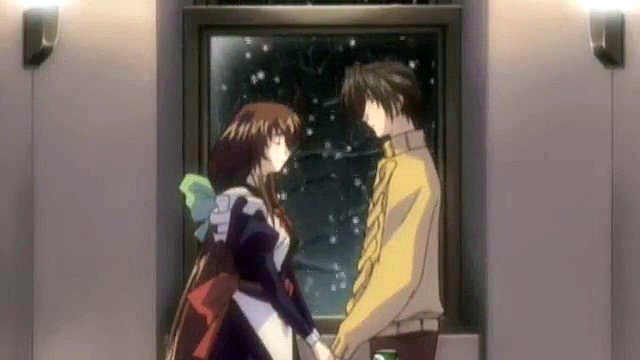 Erotic anime kissing foreplay