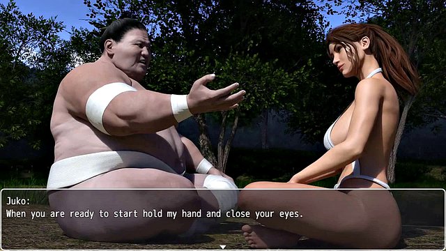 Laura's Lustful Secrets: Wife Cheats on Her Husband with a Big Chubby Sumo Wrestler - Episode 66
