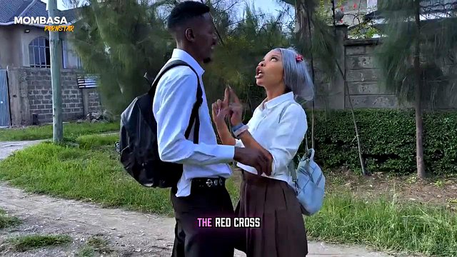 Ebony Mature's Quick Big Cock Pounding in Derelict House
