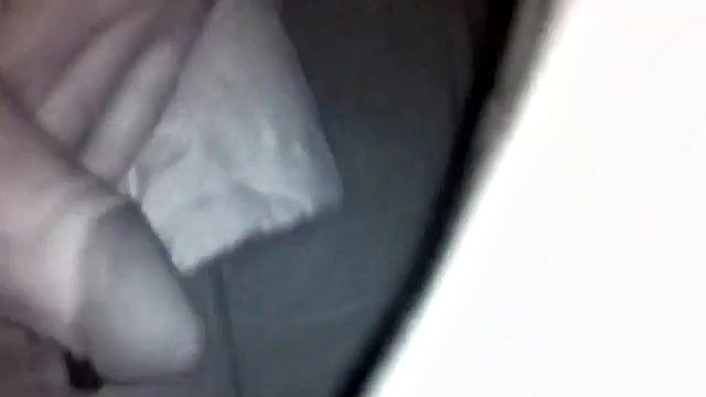 Dick voyeur rubbing against a perfect ass in jeans