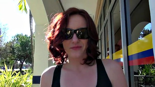 audrey grace eating a piece of cake and flashing her natural boobs