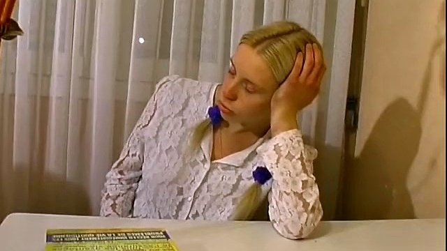French blonde teen gives her anal virginity to a hard cock