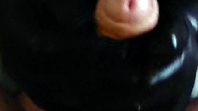 pov sicht pvc handschuhe handjob abspritzen