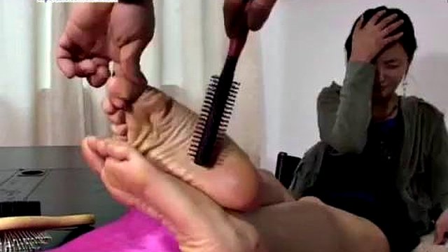 Asian Angela Tickling