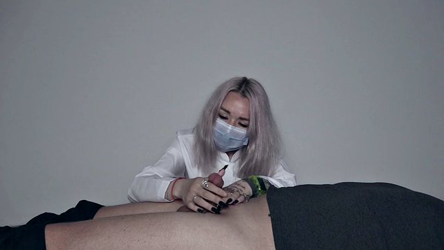 medical examination of a flaccid penis