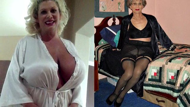 Le enormi tette della nonna si masturbano alla sfida del ritmo #4