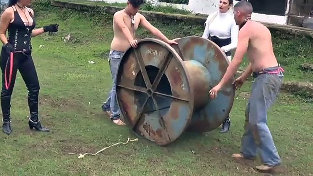 hard whipping by a super duo ama k and joanna