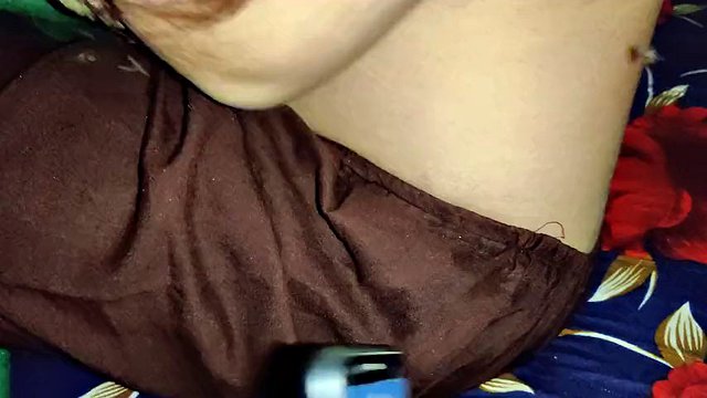 A young man fucks his friend's chubby wife hard in doggy style