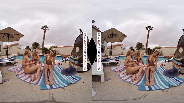 Carmen Caliente, Emma Hix and Jana Q Leda Pound Each Other in Steamy Lesbian Hotel Fuck During Wild Spring Break