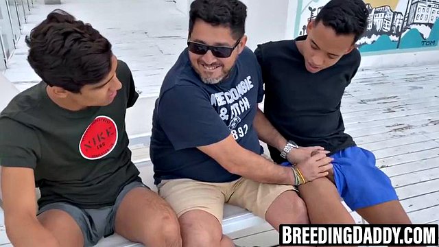 Fat daddy Ferdinand spitroasted by wild twink gang raw ft. Giorgio, Camera Boy & Felix: Gay Porn