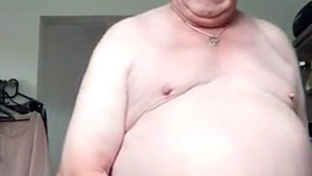 Shave cock and tits, jerk off and fart