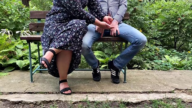 Stepmom makes me cum outdoors compilation
