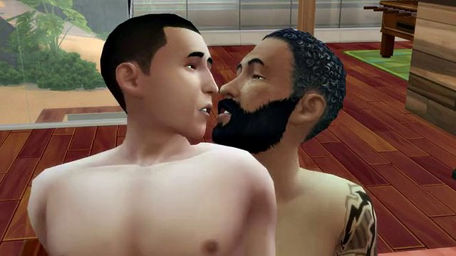 من یک پسر سفیدپوست را به سختی در بالکن هتل لعنت کردم در حالی که مردم در اطراف بودند - WickedWhims