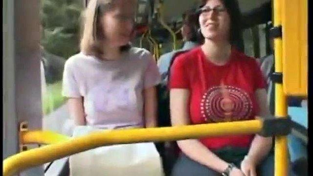 She gets fucked on the bus in front of everyone: Blowjob, Doggy & Missionary Porn