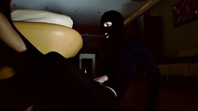 Burglar gets to steal her pussy and her innocence