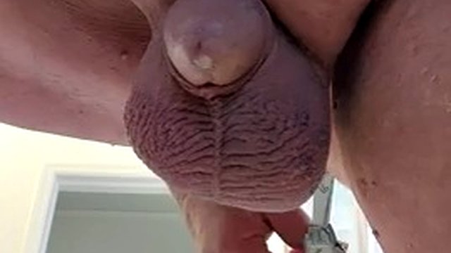 Anal toy insertion and prostate gland massage and milking
