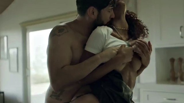 Ebony stepdaughter deepthroats her stepdad after getting fucked