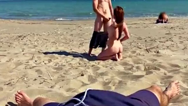 Picked up stranger in beach