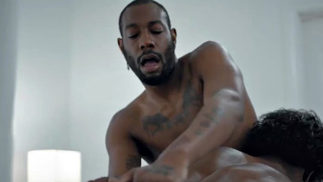 Black gay fucked by big black cock in tight anal hole