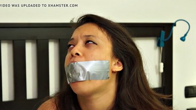 Fragiledesires Duct Tape Gagged in Tights Bondage