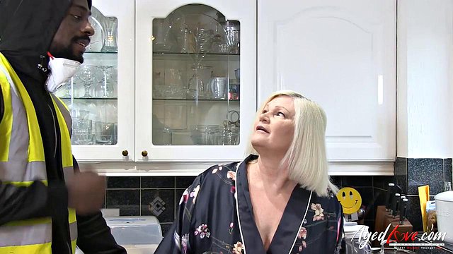 Sexy Laceys Gets Hardcore Pounding from Big-Cock Tall Worker